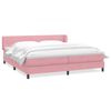 vidaXL Res&aring;rs&auml;ng med res&aring;rmadrasser rosa 180x220 cm sammet
