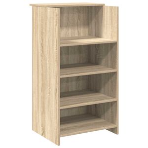 vidaXL Receptionsdisk Sonoma Ek 55x50x103,5 cm konstruerat tr&auml;