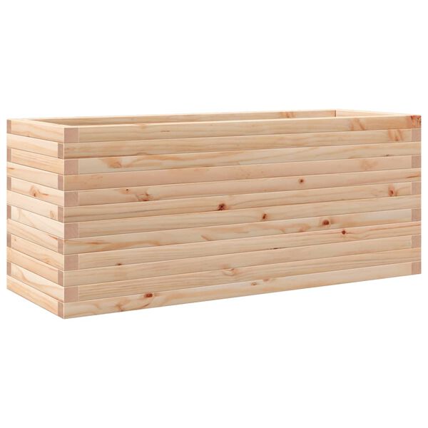 vidaXL Odlingslåda 110x40x45,5 cm massivt furuträ