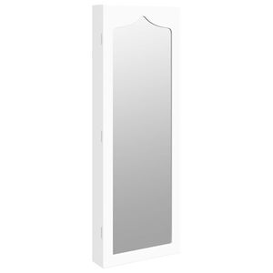 vidaXL Spegelsk&aring;p vit v&auml;ggmonterat 37,5x10x106 cm