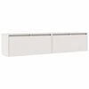 vidaXL V&auml;ggsk&aring;p 2 st vit 80x30x35 cm massiv furu