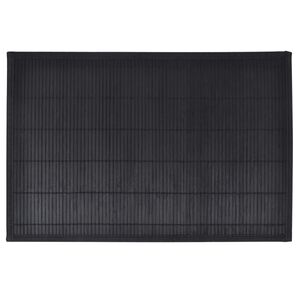 6 Bordstabletter i bambu 30 x 45 cm svart