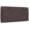 vidaXL Headboard Cushion Dark Brown 100 cm Fabric