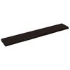 vidaXL V&auml;gghylla m&ouml;rkbrun 180x30x(2-6) cm behandlad massiv ek