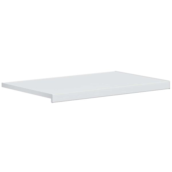 vidaXL F&ouml;nsterbr&auml;da Vit 100 x 50 x 4,5 cm PVC