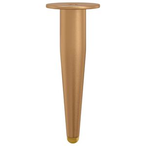 vidaXL St&aring;ende F&ouml;tter 2 st Guld 98 x 40 mm J&auml;rn