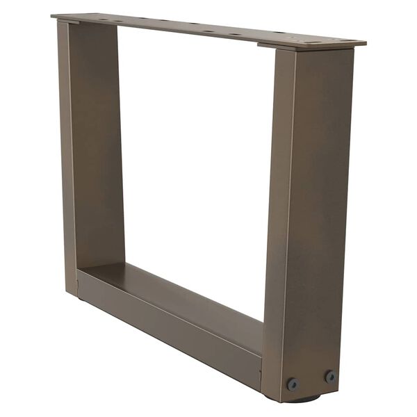 vidaXL Soffbordsben V-formade 2 st naturst&aring;l 50x(30-31,3) cm st&aring;l