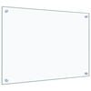 vidaXL Stänkskydd transparent 70x50 cm härdat glas