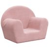 vidaXL Barnsoffa rosa mjuk plysch
