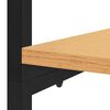 vidaXL Garderob svart och ek 90x40x167 cm metall och sp&aring;nskiva