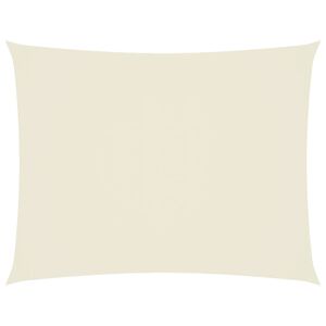 vidaXL Solsegel oxfordtyg rektangul&auml;rt 2x3,5 m gr&auml;ddvit