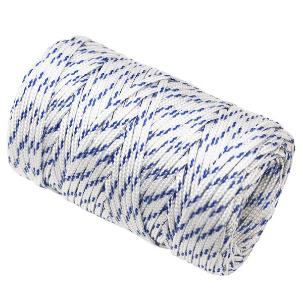 vidaXL B&aring;tlina vit 2 mm 100 m polypropylen