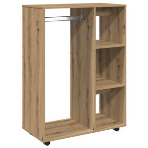 vidaXL Garderob artisan ek 80x40x110 cm konstruerat tr&auml;