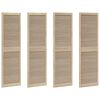 vidaXL Sk&aring;pd&ouml;rr 4 pcs Naturf&auml;rg 201 x 2,1 x 59,5 cm Massiv furu