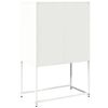 vidaXL Högbord vit 68x39x107 cm stål