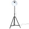 vidaXL Golvlampa 25 W svart 61x61x90/150 cm E27