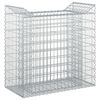 vidaXL Gabion upph&ouml;jd s&auml;ng 50 x 100 x 100 cm Galvaniserat st&aring;l Silver