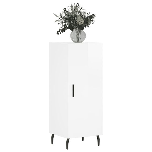 vidaXL Sk&aring;p vit h&ouml;gglans 34,5x34x90 cm konstruerat tr&auml;