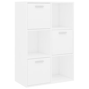 vidaXL F&ouml;rvaringssk&aring;p vit 60x29,5x90 cm konstruerat tr&auml;
