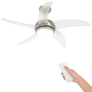 vidaXL Takfl&auml;kt med ljus och fj&auml;rrkontroll &Oslash; 110 cm Transparent