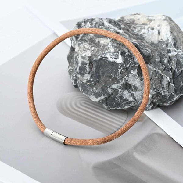 vidaXL L&auml;der Sn&ouml;re Brun &Oslash;5 mm x 5 m Skinn