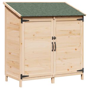 vidaXL Tr&auml;dg&aring;rdshus Naturlig 106,5 x 56 x 113,5 cm Massivt Furu