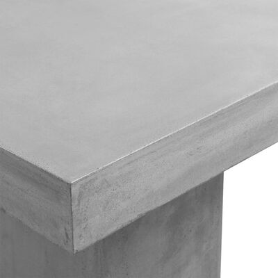 vidaXL Trädgårdsbord grå 80x80x75 cm betong