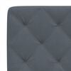 vidaXL Bed with Mattress Dark Grey 100x200 cm Velvet