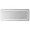 vidaXL LED Badrumsspegel Transparent 100 x 40 cm h&auml;rdat glas