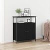 vidaXL Sideboard Svart Ek 70 x 30 x 80 cm Konstruerat tr&auml;