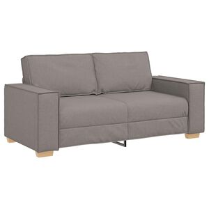 vidaXL 2-sitssoffa taupe 180x78x84 cm tyg