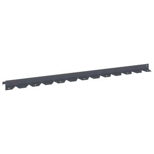 vidaXL Kant f&ouml;r gr&auml;smatta 10 st 102 x 4 x 4 cm St&aring;l Antracit