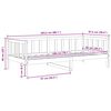 vidaXL Dagb&auml;dd massiv furu 90x200 cm
