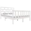 vidaXL S&auml;ngram vit massiv furu 150x200 cm