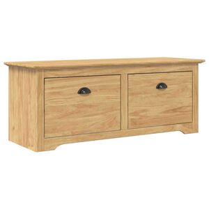 vidaXL Hallb&auml;nk BODO Honung brun 118 x 40 x 50 cm Konstruerat tr&auml;