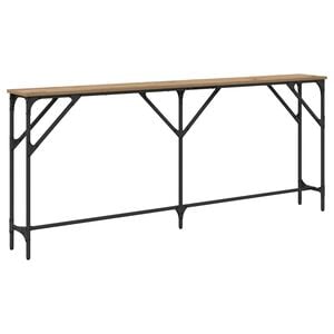 vidaXL Konsolbord artisan ek 180 x 23 x 75 cm