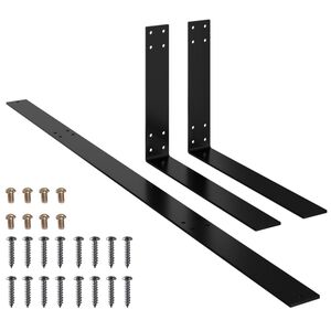 vidaXL Ryggst&ouml;d f&ouml;r pallsoffa svart 110 cm j&auml;rn