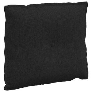 vidaXL Ryggkudde Svart 60 x 19 x 50 cm tyg