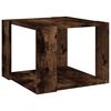 vidaXL Soffbord r&ouml;kf&auml;rgad ek 40x40x30 cm konstruerat tr&auml;