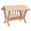 vidaXL Kaninmatare 44x33x33 cm massivt grantr&auml;