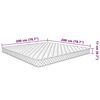 vidaXL Memoryskummadrass vit 200x200x17 cm mjuk