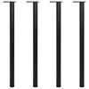 vidaXL H&ouml;jdjusterbara bordsben 4 st 1100 mm svart