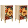 vidaXL Nattduksbord GENNEP 2 st Sonoma-ek 36 x 33 x 60 cm