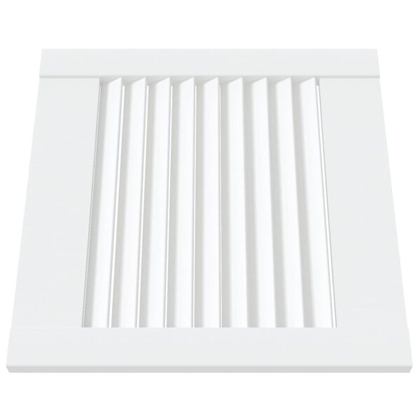 vidaXL Sk&aring;pluckor lamelldesign 2 st vit 39,5x39,4 cm massiv furu