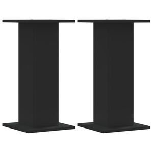 vidaXL H&ouml;gtalarst&auml;ll 2 st svart 30x30x60 cm konstruerat tr&auml;
