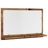 vidaXL Spegelsk&aring;p f&ouml;r badrum &aring;ldrat tr&auml; 60x11x37 cm konstruerat tr&auml;