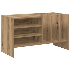 vidaXL Skivsk&aring;p med hylla Artisan Ek 78,5 x 35 x 45 cm Konstruerat tr&auml;
