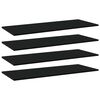 vidaXL Hyllplan 4 st svart 100x40x1,5 cm konstruerat tr&auml;