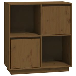 vidaXL Sk&auml;nk honungsbrun 74x35x80 cm massiv furu