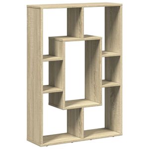 vidaXL Bokhylla sonoma-ek 63x20x90 cm konstruerat tr&auml;